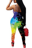 Black Fashion adult Ma'am Street Slip Print Plus Size