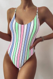 Red Sexy Print Split Joint Swimwears