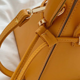 Yellow Fashion Casual Solid Yellow Crossbody Bag