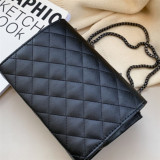 Black Fashion Casual Chain Strap Black Crossbody Bag