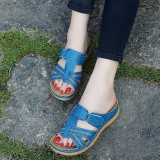 Dark Blue Casual Round Comfortable Shoes