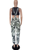 Pink Casual Print Regular Mid Waist Pencil Bottoms