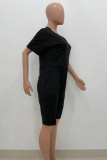 Red Fashion Casual Solid Basic V Neck Regular Rompers