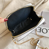 White Fashion Casual Letter Print Messenger Bag