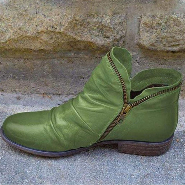 Green Round Keep Warm Shoes