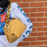 Yellow Fashion Casual Solid Messenger Bag