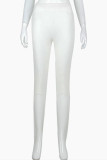 White Street Striped Patchwork Regular Bottoms