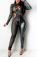 Grey Sexy Solid Without Belt O Neck Regular Jumpsuits