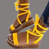 Yellow Casual Street Patchwork Opend Out Door Shoes