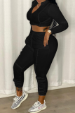 White Casual Solid Patchwork Mandarin Collar Long Sleeve Two Pieces