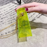 Fruit Green Fashion Casual Solid Transparent Crossbody Bag