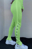 Green White Black Green Pink Apricot Orange purple Polyester Zipper Fly High Solid Zippered Boot Cut Pants Bottoms