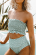 Blue Sexy Print Split Joint Swimwears
