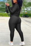 Grey Fashion Casual Print Letter Hooded Collar Long Sleeve Two Pieces（With Mask)