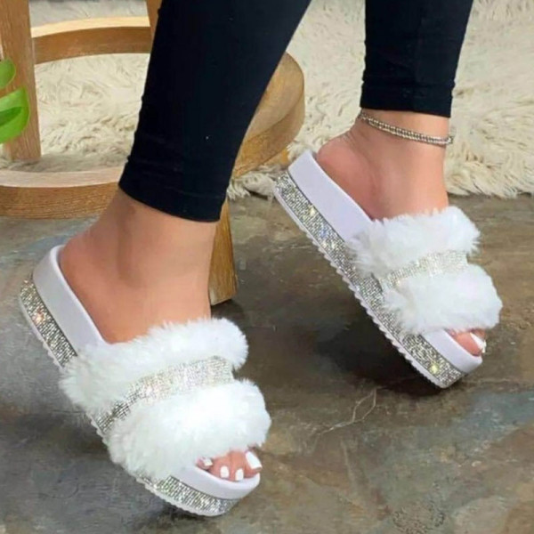 White Daily Hollowed Out Round Comfortable Shoes