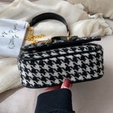 Black Fashion Casual Chain Strap Crossbody Bag