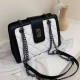White Fashion Casual Solid Crossbody Bag