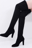 Black Sexy Pointed Keep Warm Shoes