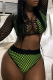Black Sexy Patchwork Mesh Swimwears
