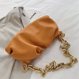 Yellow Fashion Casual Solid Messenger Bag