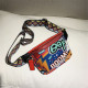 Red Fashion Casual Graffiti Print Chest Bag