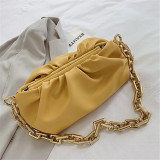 Yellow Fashion Casual Solid Messenger Bag