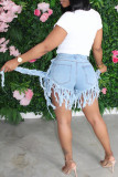 Black OL Print Straight Short Sleeve Two Pieces