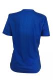 Royal blue O Neck Short Sleeve Character Two Piece Suits Letter Tees & T-shirts