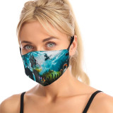 Yellow Fashion Casual Print Face Protection