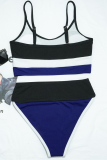 Pink Sexy Solid Split Joint Swimwears