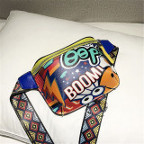 Red Fashion Casual Graffiti Print Chest Bag