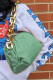 Green Fashion Casual Solid Messenger Bag