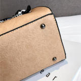 Silver Fashion Casual Letter Print Messenger Bag