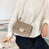 Black Fashion Casual Solid Crossbody Bag