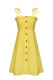 Yellow Fashion Sexy White Orange Yellow Multi-color Spaghetti Strap Off The Shoulder Sleeveless Slip A-Line skirt stringy selvedge Solid Dresses