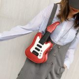 Red Fashion Casual Guitar Patchwork Crossbody Bag