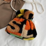 colour Fashion Casual Tie Dye Crossbody Bag