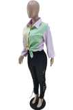 Black Sexy Solid Hollowed Out Skinny Mid Waist Pencil Solid Color Bottoms