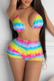 Stripe Sexy Striped Patchwork Swimwears
