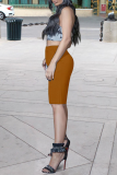 Grey Casual Print Patchwork Spaghetti Strap Sleeveless Two Pieces