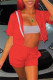 Red Fashion Casual Solid Cardigan Short Sleeve Two Pieces (Without Vest)