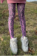 Pink Sexy Print Patchwork Skinny Mid Waist Pencil Full Print Bottoms