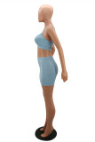 Pink Sexy Casual Solid Cardigan Vests O Neck Long Sleeve Three-piece Set