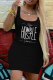 Black Fashion Casual Print Vests U Neck Sleeveless Dress