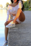 Pink Fashion Casual Solid Basic V Neck Long Sleeve Two Pieces