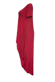 Blue Casual Solid Patchwork O Neck Irregular Dress Dresses