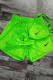Fluorescent Green Sexy Solid Embroidered Swimwears