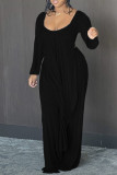 Light Gray Fashion Casual Solid Asymmetrical O Neck Long Sleeve Two Pieces