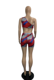 Red Sexy Print Hollowed Out Swimwears