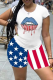 White Casual Print Patchwork O Neck Short Sleeve Two Pieces
